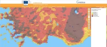 Orman yangınlarında Akdeniz ve Güney Ege'de 'çok aşırı tehlike' uyarısı