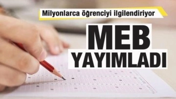 Ortak sınavlar için örnek soru kitapçığı yayımlandı! Milyonlarca öğrenciyi ilgilendiriyor