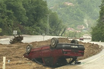 Otomobil takla atarak durabildi: 1 yaralı