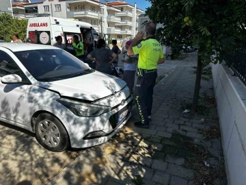 Otomobili park ederken kardeşine çarptı
