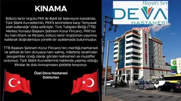 Özel Deva Hastanesi’nden TTB Başkanına  kınama.