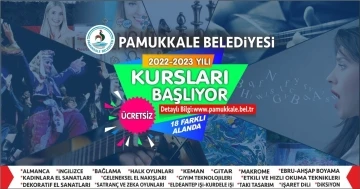 Pamukkale Belediyesi’nin yeni dönem kursları başlıyor
