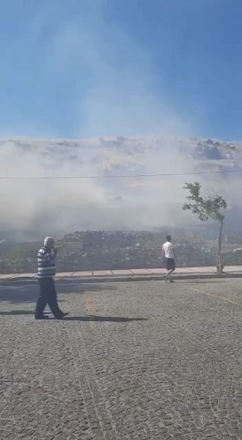 Pamukkale’de örtü yangını paniğe neden oldu
