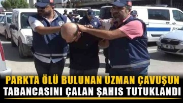 Parkta ölü bulunan uzman çavuşun tabancasını çalan şahıs tutuklandı