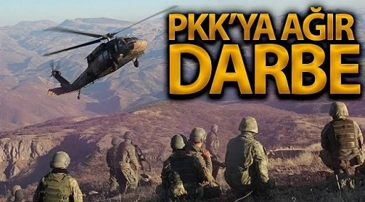 PKK'ya bir darbe daha! 9 PKK'lı terörist etkisiz