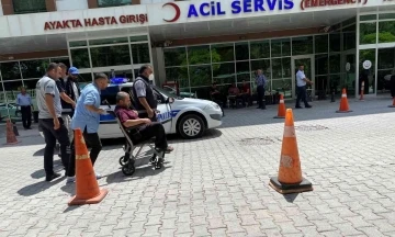 Polisler kalp krizi geçiren şahsı ekip otosuyla hastaneye yetiştirdi
