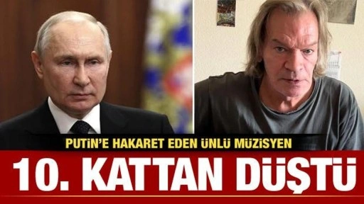 Putin'e küfreden ünlü müzisyen 10. kattan düştü