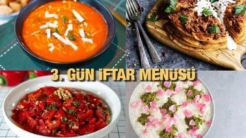 Ramazan ayı iftar menüleri: 3. Gün iftar menüsü