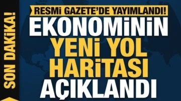 Resmi Gazete'de yayınlandı! Ekonomide yeni yol haritası açıklandı