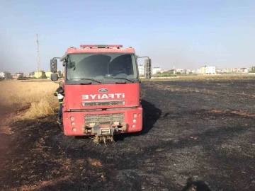 Reyhanlı’da buğday tarlasında yangın
