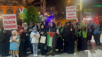 Rize’de Filistin’e destek gösterisi
