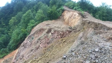 Rize’de şiddetli yağış heyelanlara neden oldu
