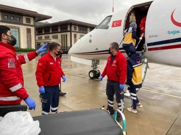 Rize’den ambulans uçak ile İstanbul’a sevk edildi
