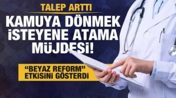 Sağlık Bakanlığından kamuya dönmek isteyen doktorlara atama müjdesi