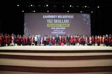 Şahinbey’de yaz okulu mezuniyet töreni düzenlendi