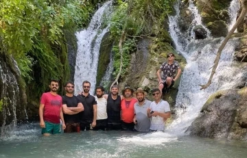 ‘Saklı cennet’ Kaval Şelalesi’ne yoğun ilgi
