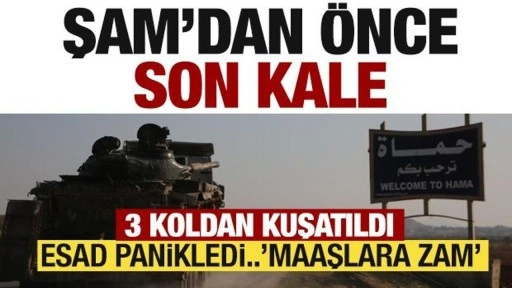 Şam'dan önce son kale! 3 taraftan kuşatıldı...Esad'ta korku