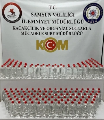 Samsun’da 160 litre etil alkol ele geçirildi
