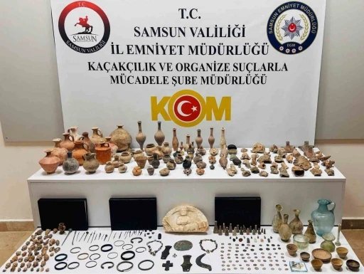 Samsun’da 325 tarihi eser ele geçirildi: 1 gözaltı
