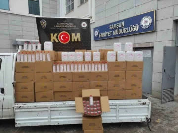 Samsun’da 4 bin litre etil alkol ele geçirildi
