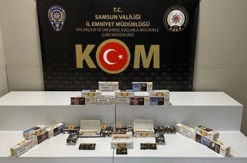 Samsun’da 6 bin 760 adet makaron ele geçirildi
