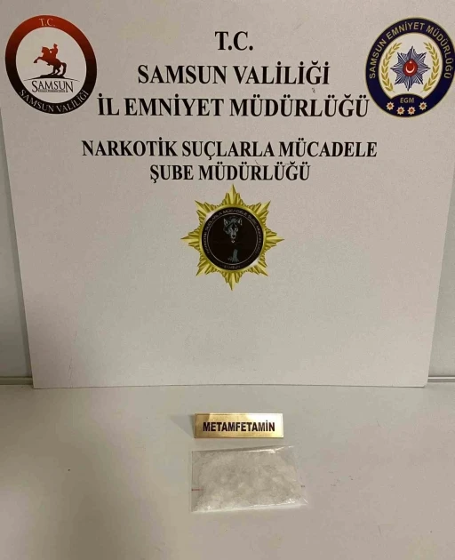 Samsun’da 64 gram metamfetamin ile yakalanan bir kişi gözaltına alındı
