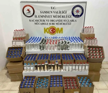 Samsun’da 774 litre etil alkol ele geçirildi
