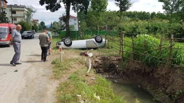 Samsun’da otomobil takla attı: 3 yaralı
