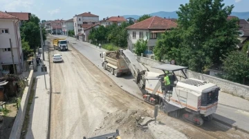 Sancaklar-Çamköy yolu asfaltlanıyor
