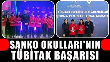 SANKO Okulları'nın TÜBİTAK başarısı