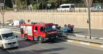 Şanlıurfa’da otomobil takla attı: 2 yaralı