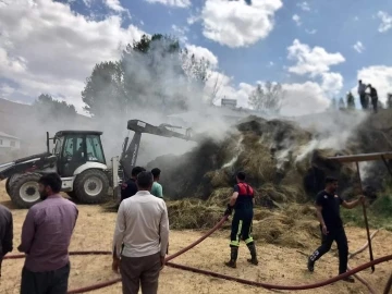 Saray’da samanlık yangını
