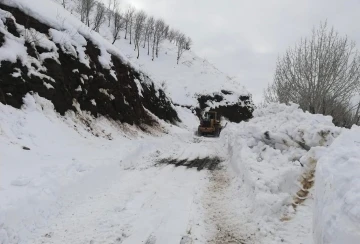 Sason’da kar kaplı yollar 3 gün sonra ulaşıma açıldı
