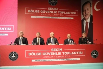 Seçim bölge güvenlik toplantısı yapıldı