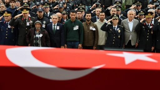 Şehit polis memuru Mustafa Akgül son yolculuğuna uğurlandı