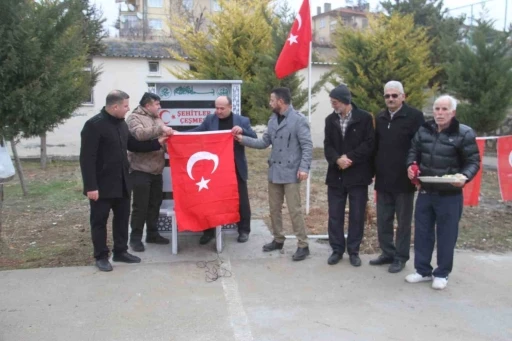 Şehitler çeşmesi dualarla hizmete açıldı
