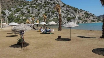 Selimiye Halk Plajı, vatandaşların ilgisini çekiyor
