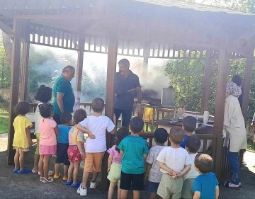 Sevgi evlerinde ki çocuklara mangal
