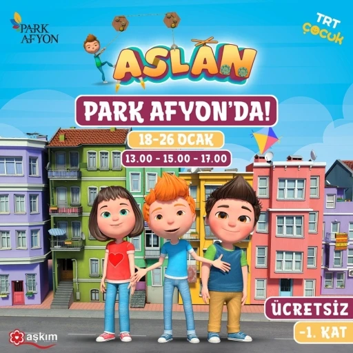 Sevilen karakter ‘Aslan’ sömestrde Park Afyon AVM’de
