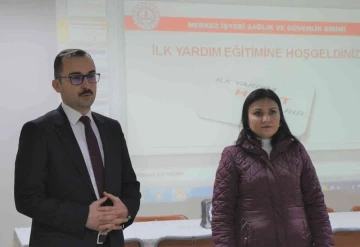 Silifke’de  adliye personeline ilk yardım eğitimi
