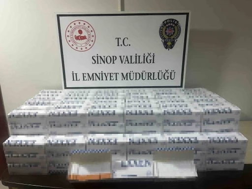 Sinop’ta 40 bin makaron ele geçirildi
