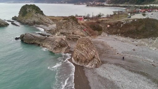 Sinop'ta deniz çekildi!