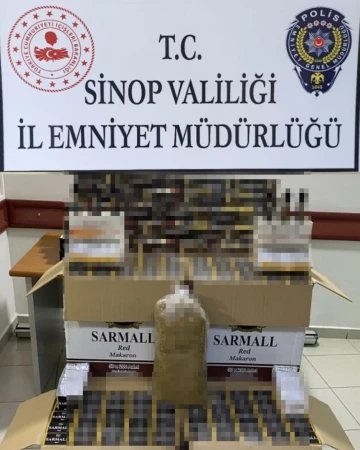 Sinop’ta sigara kaçakçılarına operasyon: 1 gözaltı
