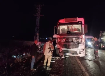 Şırnak’ta otomobil ile kamyon çarpıştı: 1 yaralı
