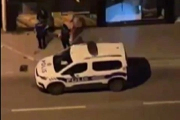 Sokak ortasında dayak yedi, polis gelince şikayetçi olmadı