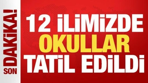 Son dakika: 12 ilimizde okullar tatil edildi