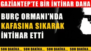 SON DAKİKA! Gaziantep'te Bir İntihar Daha! Burç Ormanı'nda Kafasına Sıkarak İntihar Etti