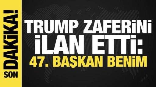 Son dakika haberi: 2024 ABD seçimleri! Trump zaferini ilan etti