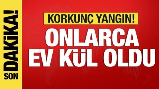 Son dakika haberi...Kütahya'da korkunç yangın: Onlarca ev küle döndü