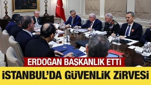 Son Dakika: İstanbul'da güvenlik zirvesi: Başkan Erdoğan başkanlık etti